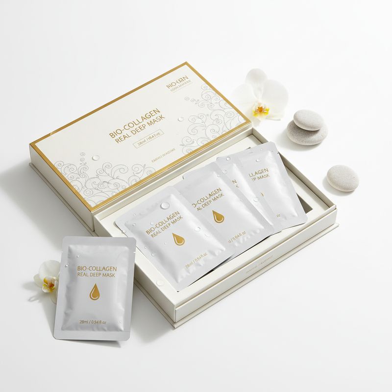 Bio-Collagen Real Deep Mask 4pcs box set skincare